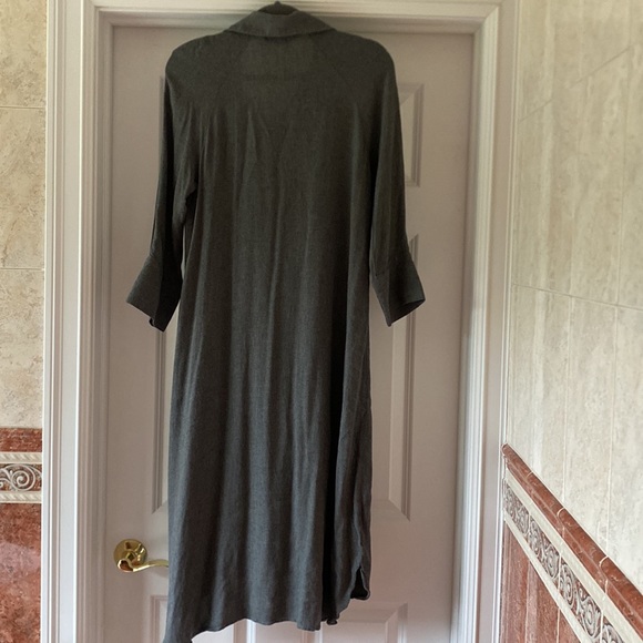 Zara dark grey shirt dress - Picture 8 of 11